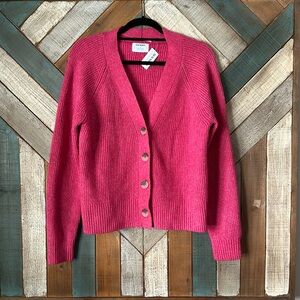 NEW! Raspberry colored Old Navy medium cardigan.